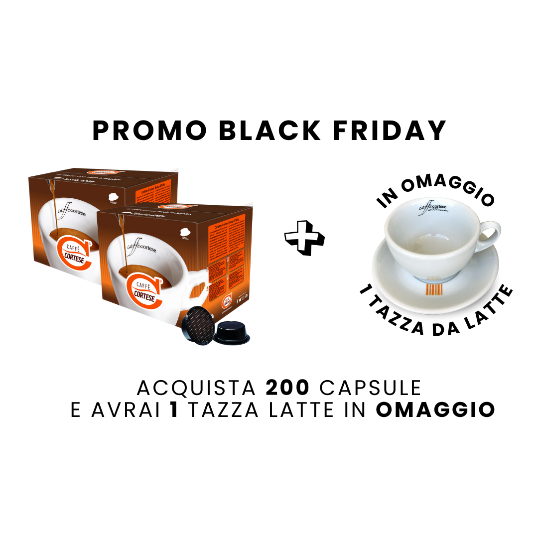 200pz Capsule Caffè Cortese compatibili + Tazzone **OMAGGIO**