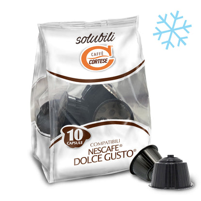 10 Capsule Caffè Cortese compatibili Dolce Gusto - Solubili Bevanda Fredda Spritz