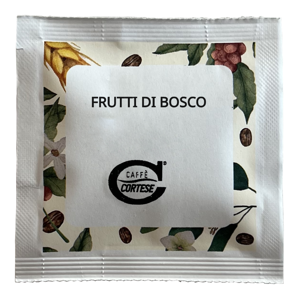 15 Cialde Caffè Cortese compostabili ESE 44 mm - Frutti di Bosco